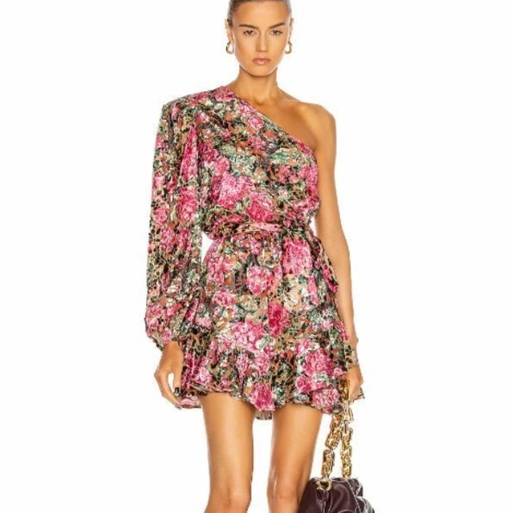Hemant & Nandita Floral Velvet Dress Size M